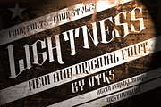 Lightness 4 fonts by Vtks, a Font by vtks design (Thumbnail 1 of 5)