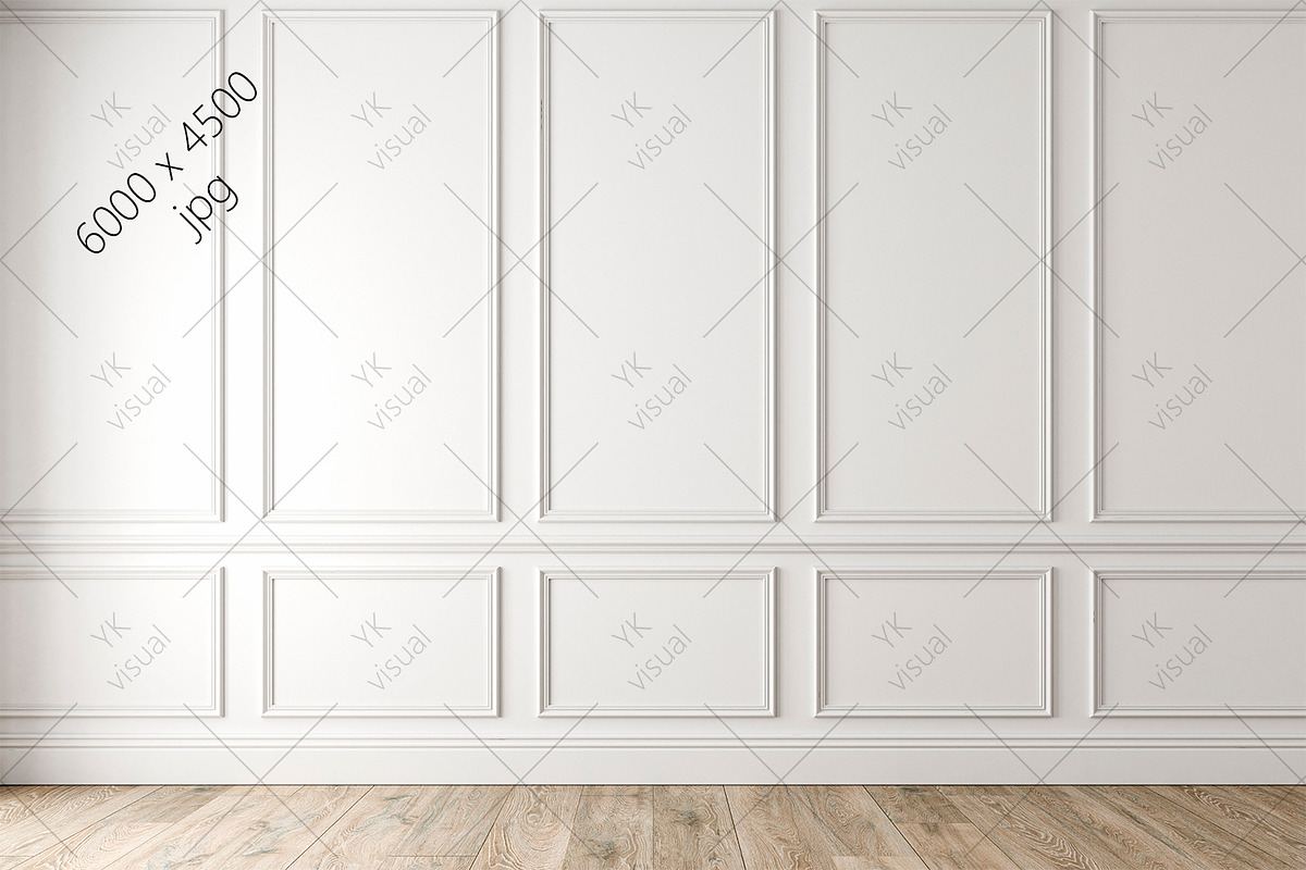 Black white empty interior. Mockup., a Household Mockup by YKvisual (Photo 3 of 3)