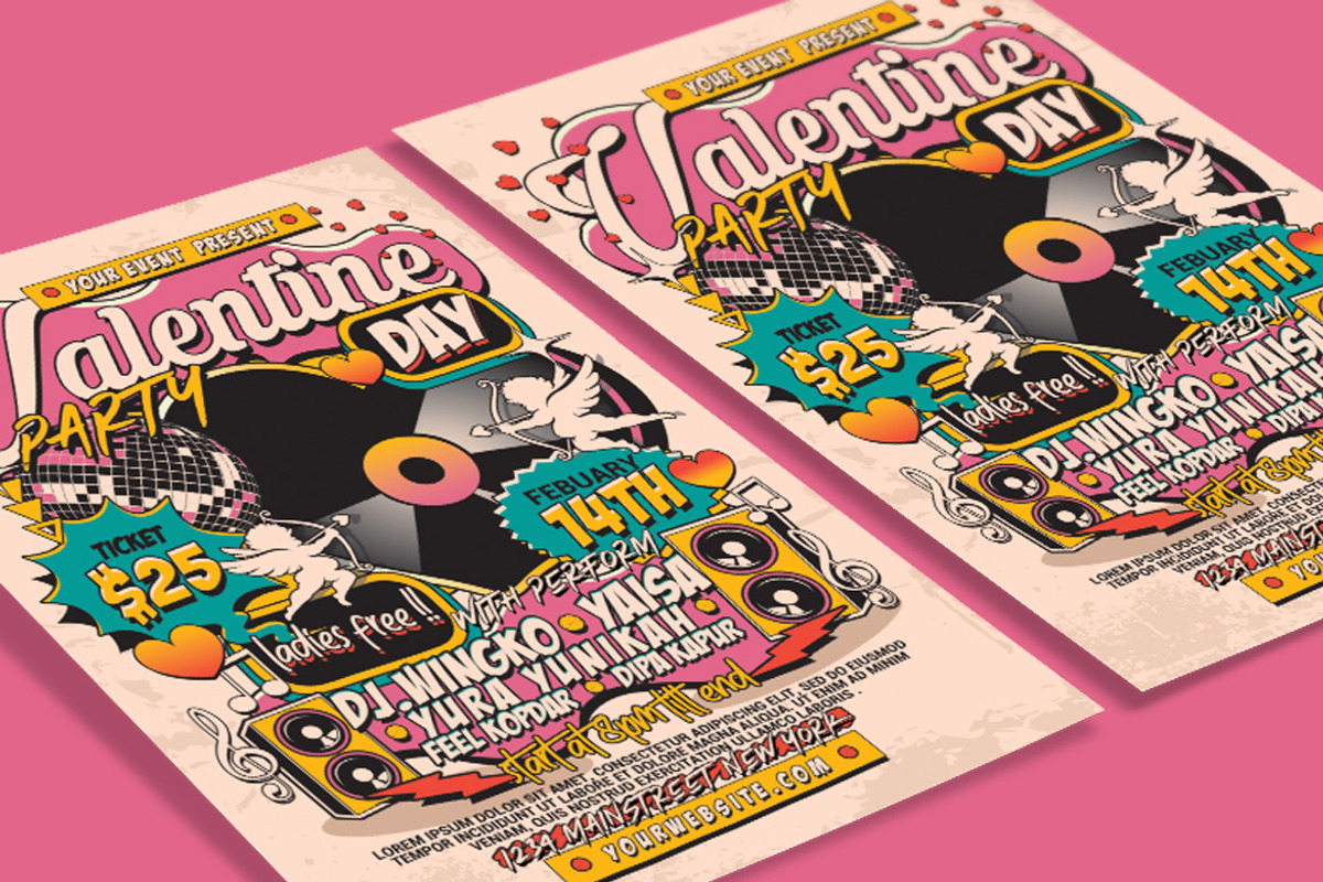 Valentines Day Party Flyer, a Flyer Template by Muhamad Iqbal hidayat (Photo 3 of 4)