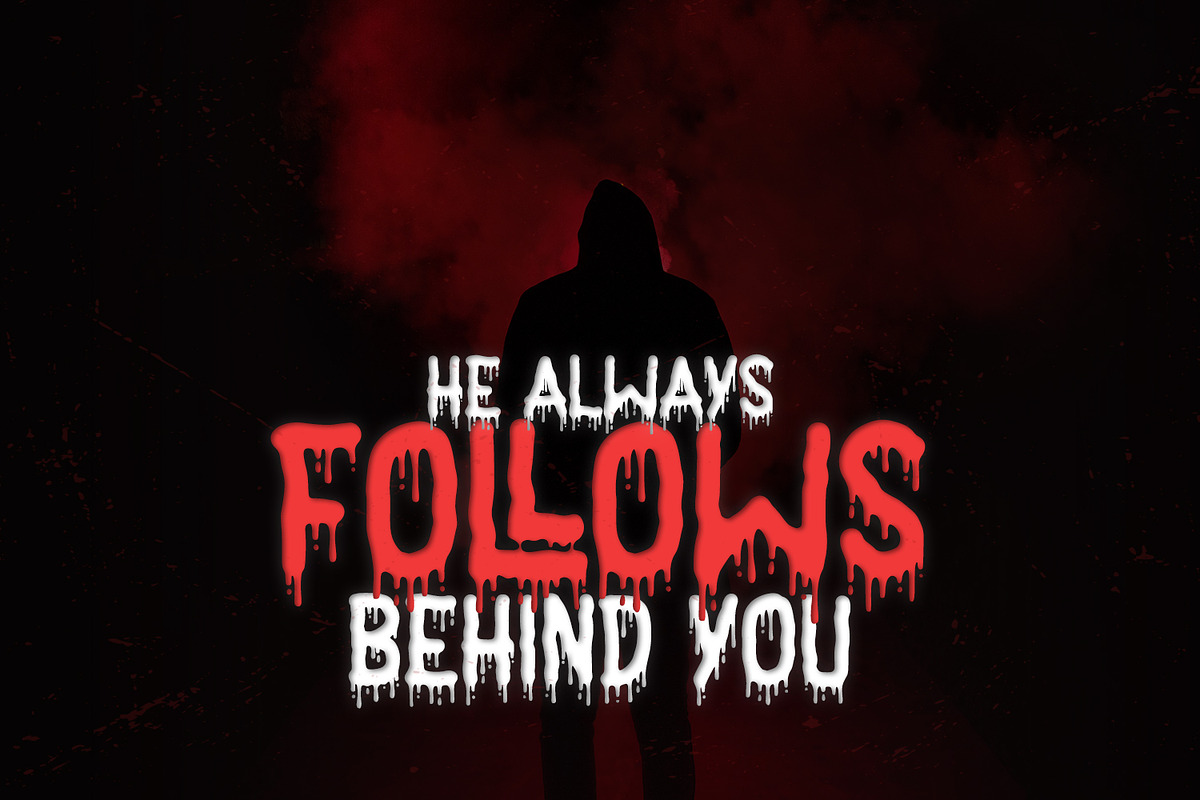Nightmare - Horror Display Font, a Sans Serif Font by Alpaprana (Photo 2 of 10)