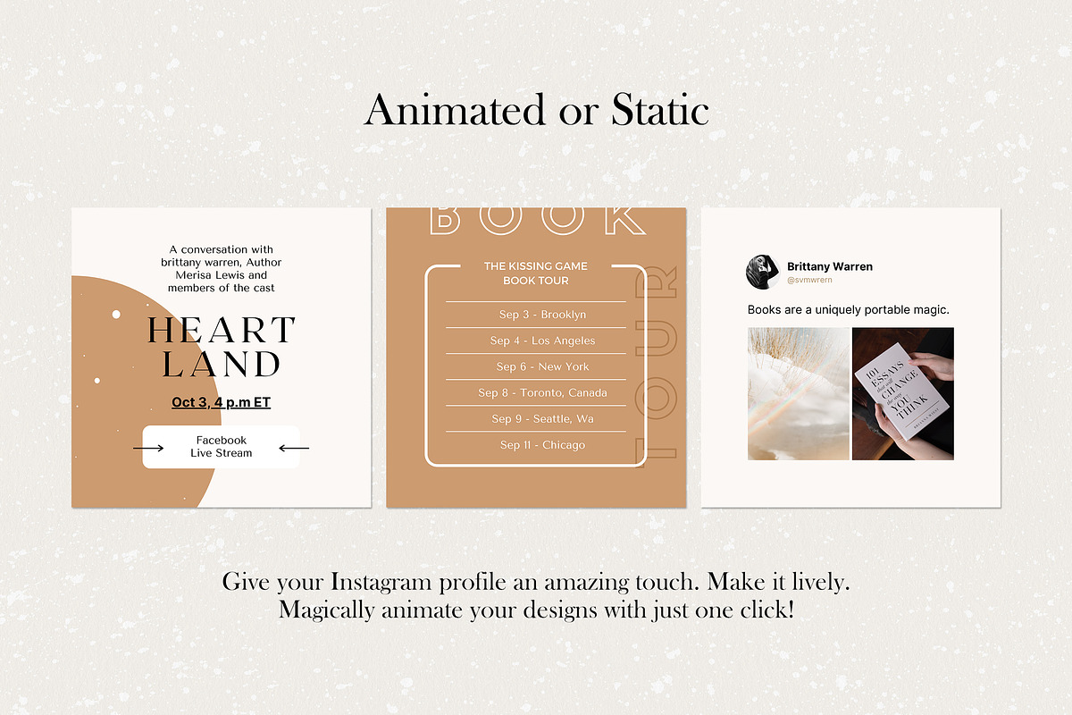 Writers Social Media Pack - Canva, a Social Media Template by Crevo Studio (Photo 10 of 11)