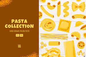Italian Pasta | Hand-Drawn Pasta, a Food Illustration by vik.stock