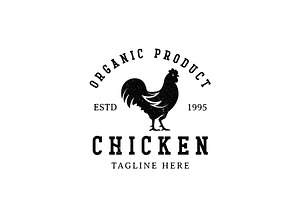 Classic Vintage Chicken Logo Design, a Branding & Logo Template by AlvinStd