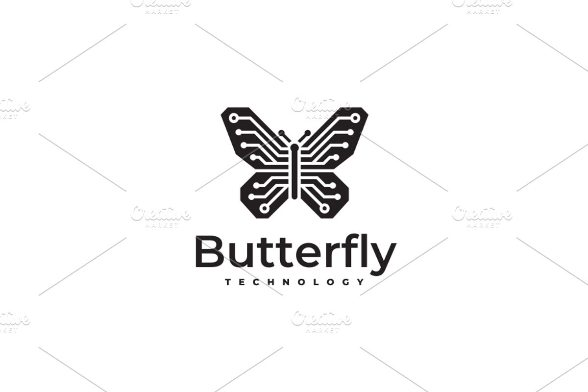 Butterfly Technology Logo, a Branding & Logo Template by yopie (Photo 3 of 3)