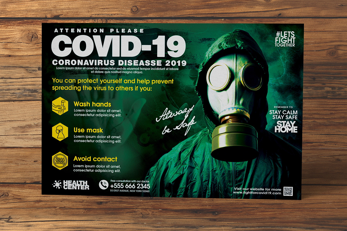Fight For Corona Flyer, a Flyer Template by Design Addict (Photo 2 of 3)