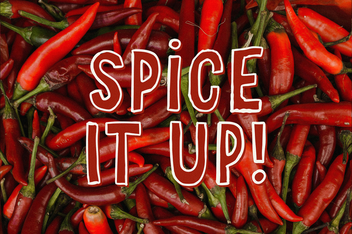 Jalapeno Spicy All Caps Font Duo, a Sans Serif Font by AnMark (Photo 8 of 11)