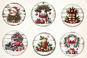 Vintage Christmas Ornaments Clipart, an Illustration by CreationArt (Thumbnail 4 of 5)