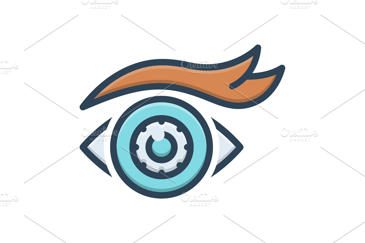 Eye look color icon, a Duotone Icon by Creative priyanka