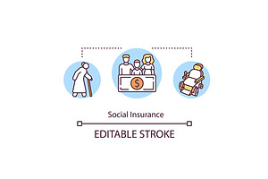 Social Insurance Concept Icon