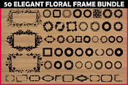 50 Elegant Floral Frame Bundle, an Illustration by BIPLOB EXPERT (Thumbnail 1 of 4)
