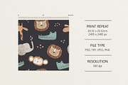 Cool animals, a Pattern Graphic by Olena Kuznietsova (Thumbnail 6 of 9)