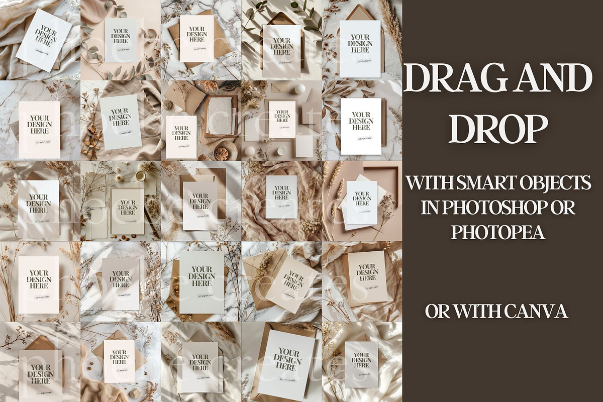 Wedding Invitation Mockup Bundle | 1, a Mockup by PhoebeCreates (Photo 4 of 5)