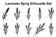Lavender Botanical Silhouette Set, an Object Graphic by Designs_River (Thumbnail 1 of 3)