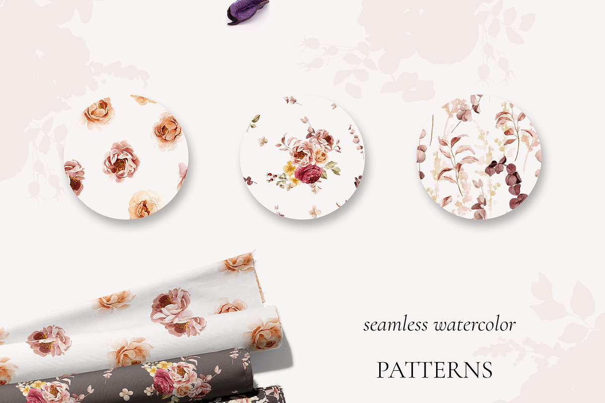 AUTUMN GARDEN watercolor flowers, a Seasonal Illustration by Yuliia Lashevska (Photo 11 of 14)