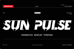 Sunpulse Futuristic Typeface
