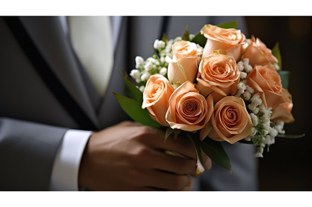 bouquet groom wedding flowers, a Nature Photo by pikepicture