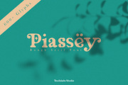 Piassey - Rough Serif Font, a Serif Font by Youthlabs Studio (Thumbnail 1 of 12)