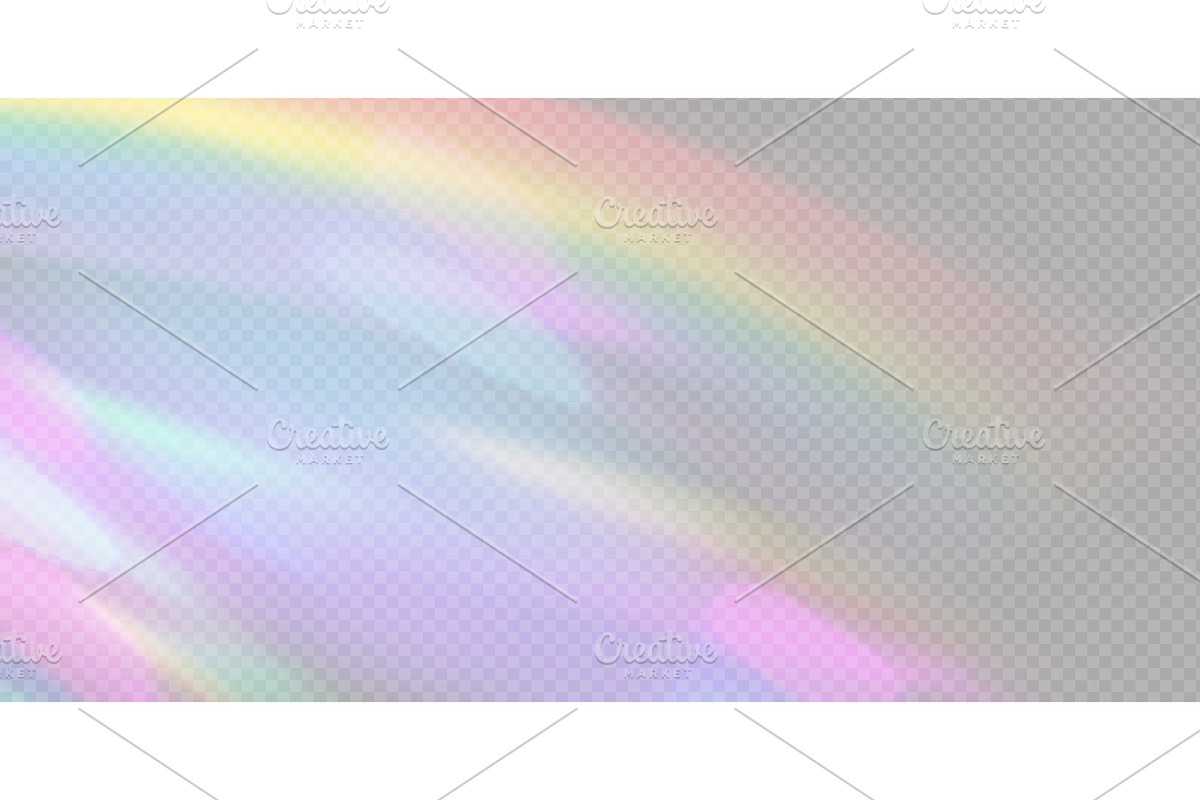 Rainbow light prism effect, an Illustration by Simple Patterns
