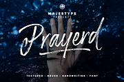 Prayerd - Brush Calligraphy Font, a Script Font by dexsarharryfonts (Thumbnail 1 of 7)