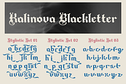 Kolinova Blackletter, a Blackletter Font by madeDeduk (Thumbnail 8 of 9)