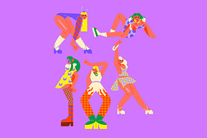 Fashion People Asset Illustration, an Illustration by graphicook