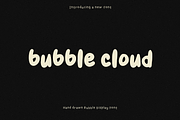 Bubble Cloud Handwritten Bold Font, a Handwritten Font by Ashiya Pixel (Thumbnail 1 of 9)