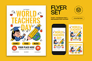 World Teachers Day Flyer, a Flyer Template by graphicook (Thumbnail 1 of 3)