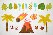 Cute and bright Dinosaurs Clipart, an Animal Illustration by LukaJreym (Thumbnail 4 of 11)