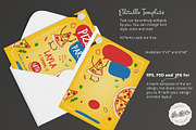 Pizza Birthday Party Invitation, an Invitation Template by El-Studio (Thumbnail 3 of 3)