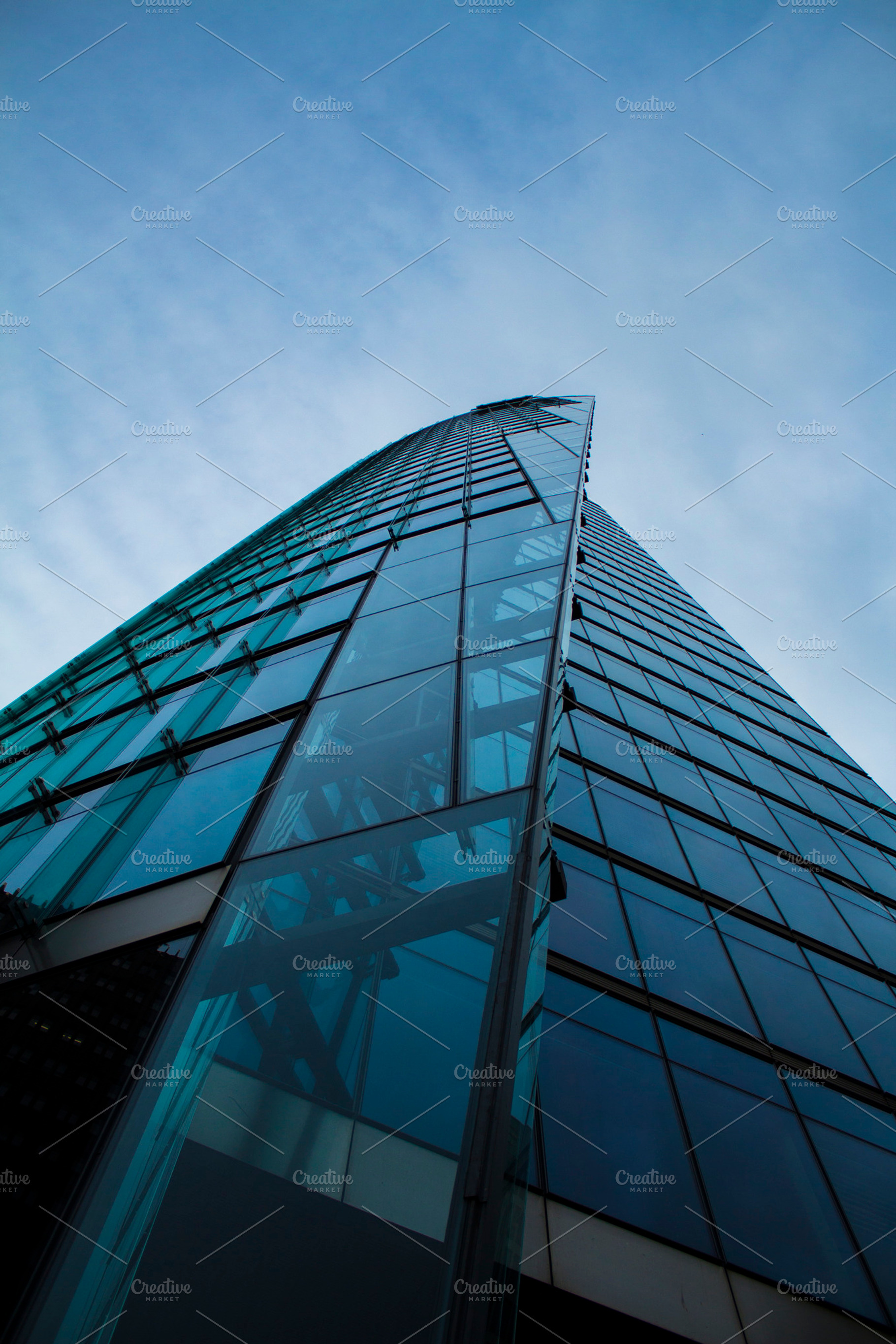 Blue building stock photograph, an Architecture Photo by Creative Moments