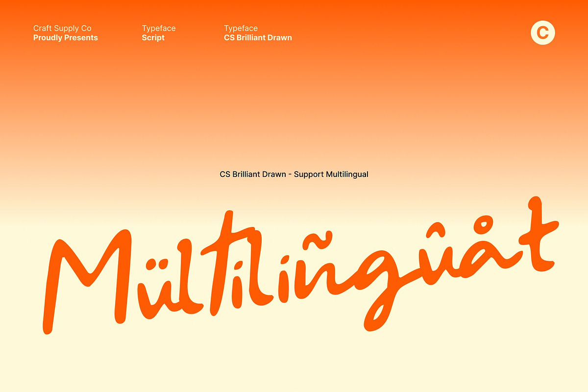 CS Brilliant Drawn, a Handwritten Font by Craft Supply Co. (Photo 6 of 8)