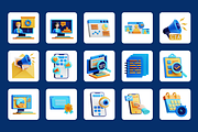3D Virtual Seminar Icon Set, an Object 3D Model by Flat Icons (Thumbnail 7 of 8)