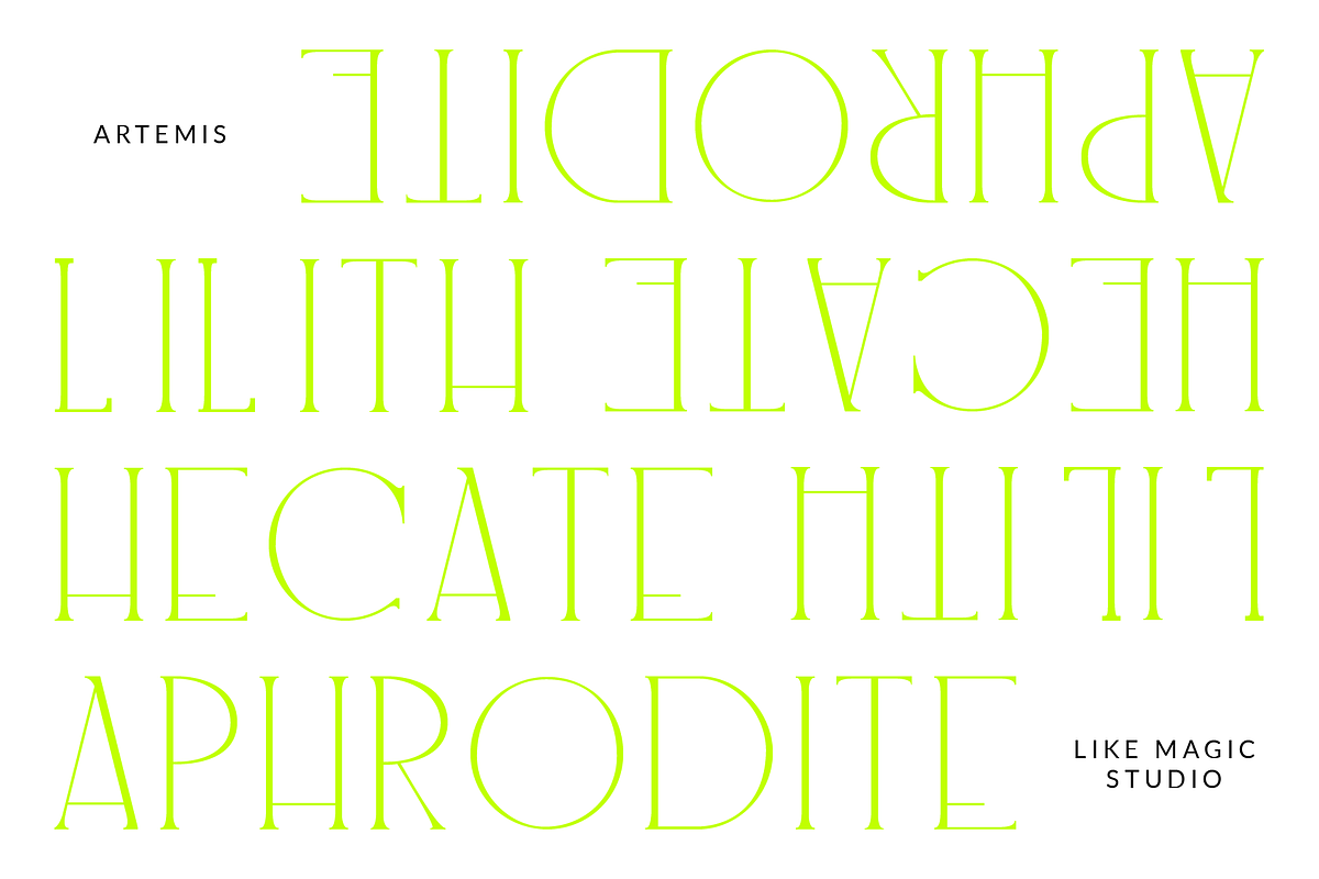 Artemis - An Elegant Serif, a Serif Font by Like Magic Studio (Photo 5 of 11)
