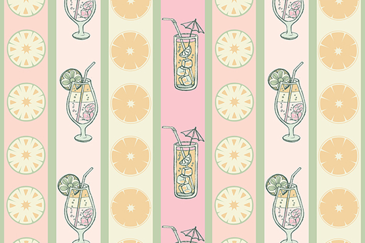 Doodle cocktail patterns and menu, a Pattern Graphic by Mehendra Art (Photo 4 of 4)