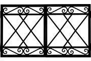 Decorative Iron Grill Scroll Panel, an Object Graphic by Creativeshirt (Thumbnail 15 of 18)