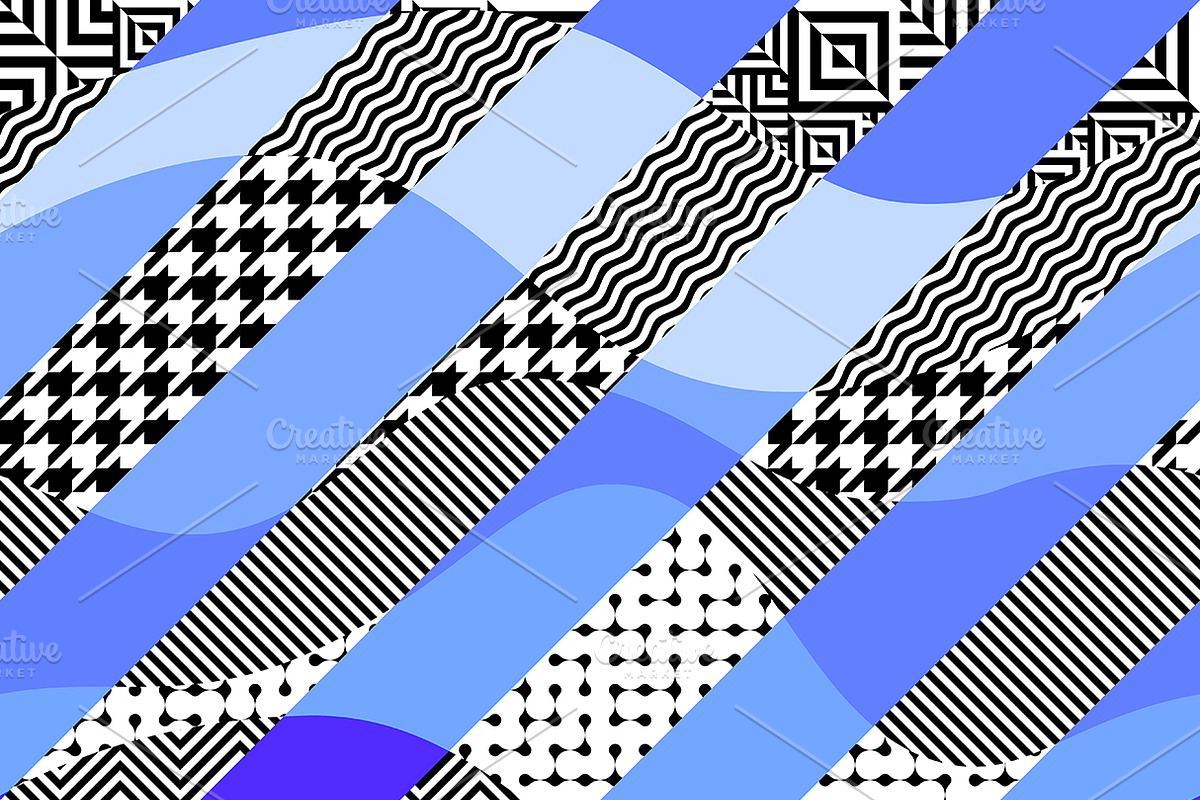 10 seamless geometric patterns, a Pattern Graphic by tkdesign (Photo 8 of 11)