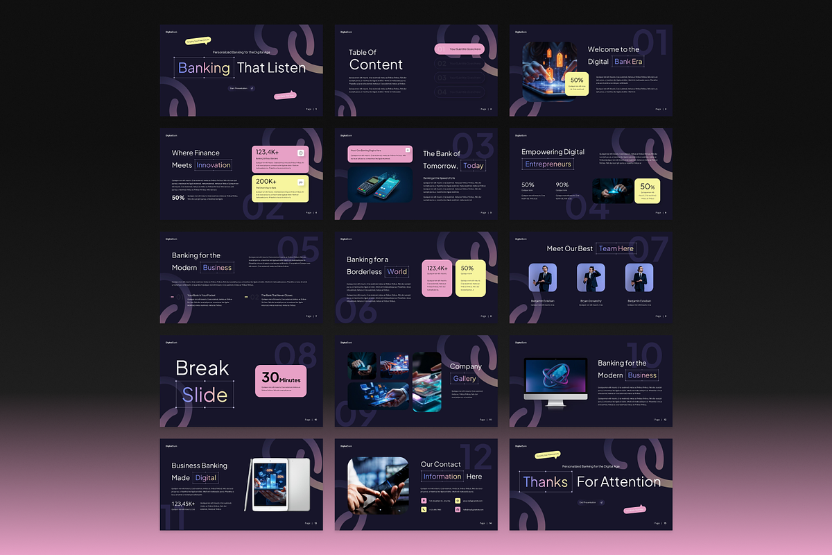Digital Bank Presentation preview 5