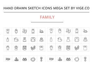 Hand Drawn Sketch Vector Icons