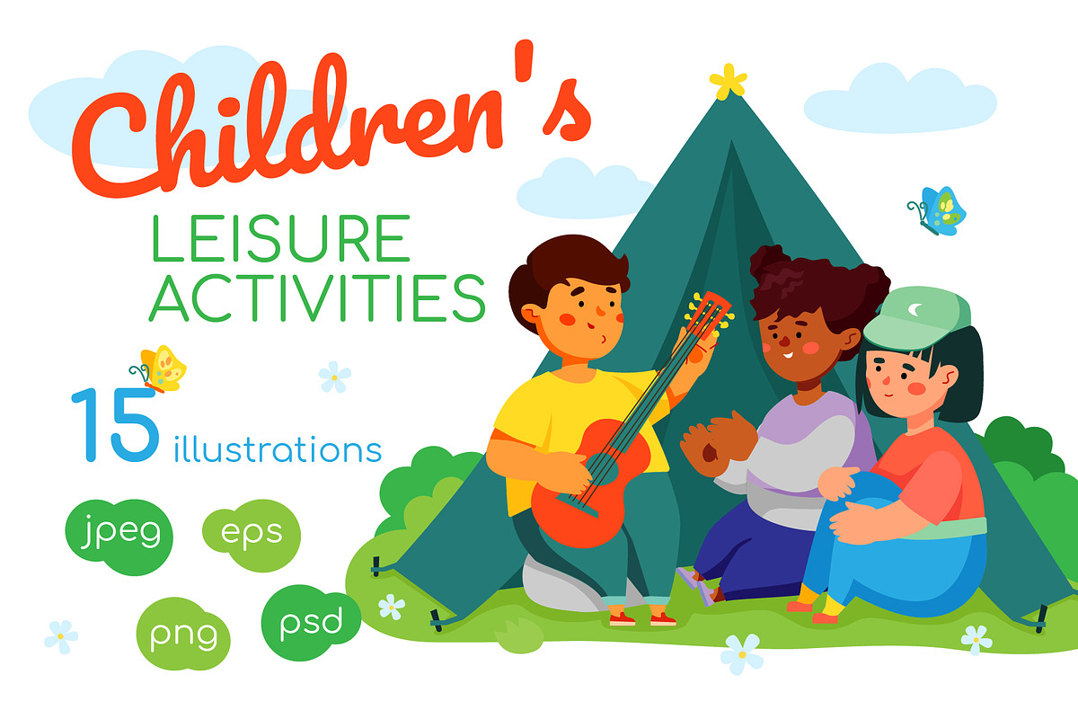 Children's Leisure - Illustrations, a Templates & Theme by Boyko Pictures (Photo 1 of 13)