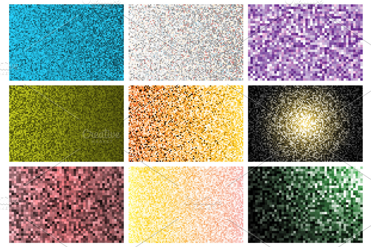 Vector Mosaic Patterns preview 3