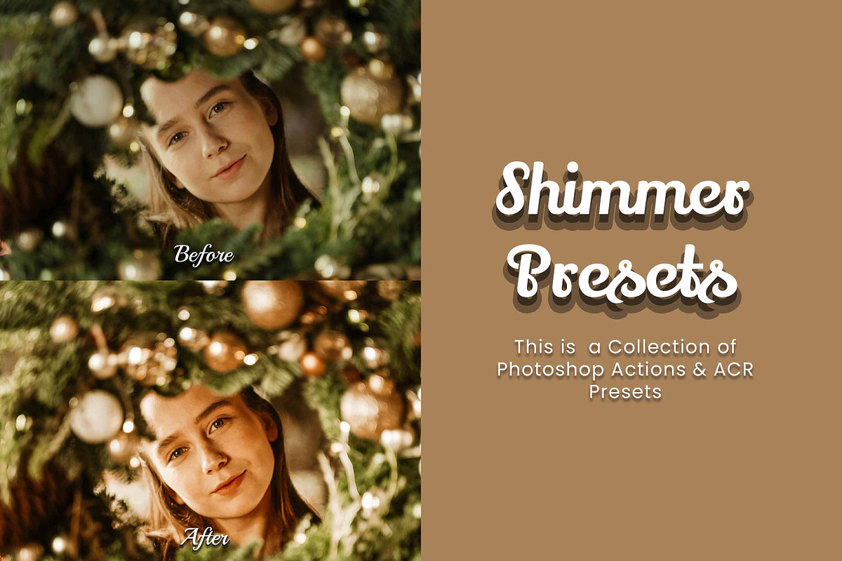 30 Shimmer Photoshop Collection, an Action Add-On by 3Motional (Photo 3 of 11)