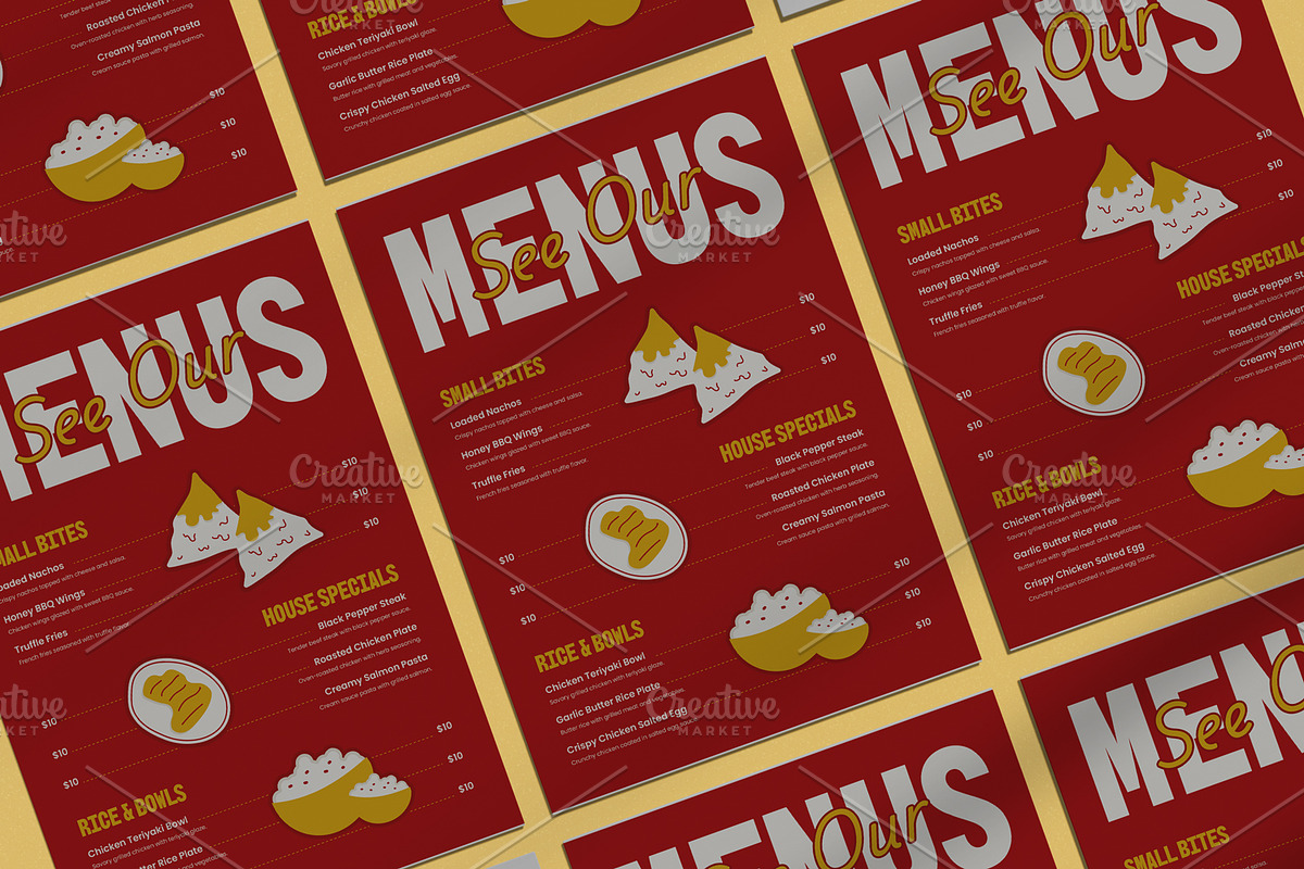 See Our Menus, a Poster Template by Izdihaar_Studio (Photo 2 of 3)