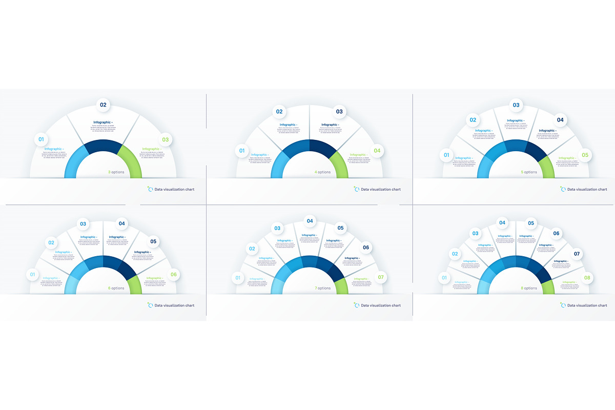 Vector round infographic chart, a Finance Illustration by rikkyal