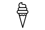 Ice Cream icon, an Outline Icon by Sumberpangan (Thumbnail 6 of 7)