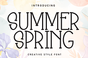Summer Spring | Script Font, a Script Font by Scratchones (Thumbnail 1 of 8)
