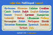 Letter Kids, a Sans Serif Font by Good Java Studio (Thumbnail 8 of 9)