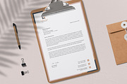 Clean Letterhead Template, a Stationery Template by ResumeDevisers (Thumbnail 2 of 6)