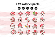 Cute Kawaii Fly Agaric Mushroom, a Seasonal Illustration by Palau (Thumbnail 10 of 12)