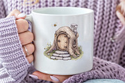 Watercolor Bee Home Clipart, an Illustration by DreamCafeArt (Thumbnail 8 of 9)