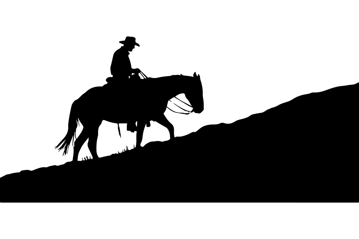 Cowboy Horse Rider SVG Bundle, a Graphic by Creativeshirt (Photo 6 of 13)